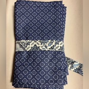 Handmade 100% cotton Dinner Napkins, 4 matching napkins per set.